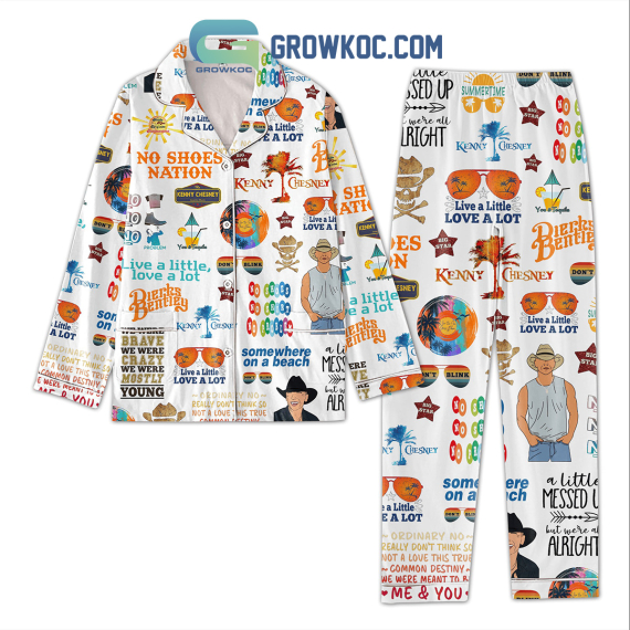 Kenny Chesney No Shoes Nation Pyjama Pajamas Set NVA