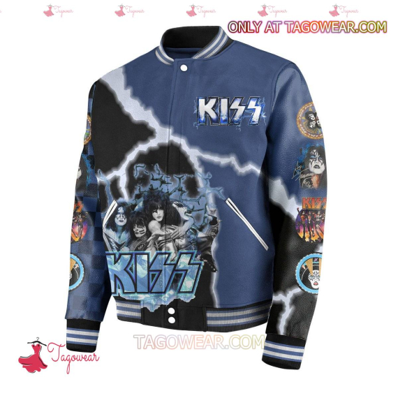 Kiss Ace Frehley She Hit Me Like 10000 Volts Feel Like I Was In Space HFN Baseball Jacket