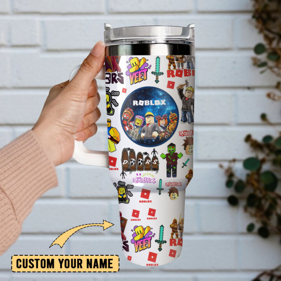 Roblox Lego Custom  Quencher 30oz or 40oz Stainless Steel Tumbler With Handle,  Best gifts for Friend Family NVA