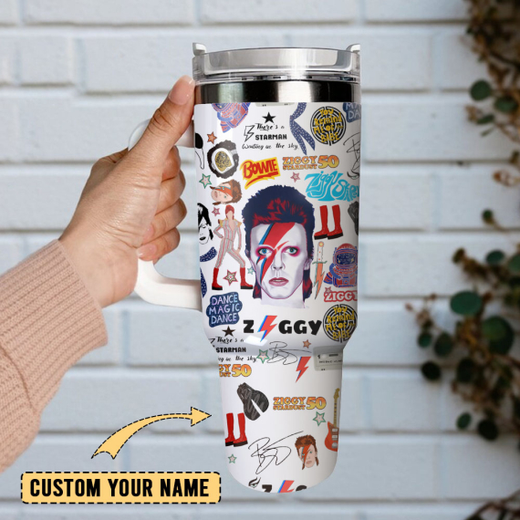Ozzy Osbourne Music Custom  Quencher 30oz or 40oz Stainless Steel Tumbler With Handle,  Best gifts for Friend Family NVA