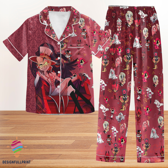 Hazbin Hotel Anime Pyjama Pajamas Set NVA