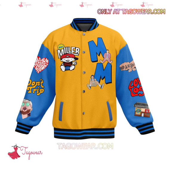 Mac Miller Keep Your Eyes To The Sky Never Glued To Your Shoes HFN Baseball Jacket
