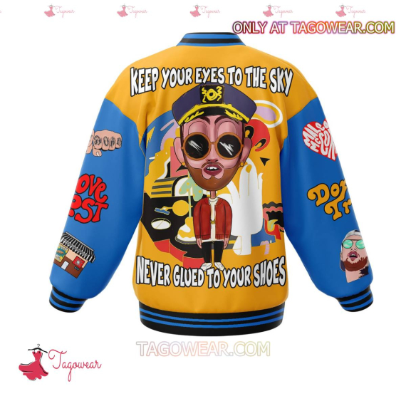 Mac Miller Keep Your Eyes To The Sky Never Glued To Your Shoes HFN Baseball Jacket