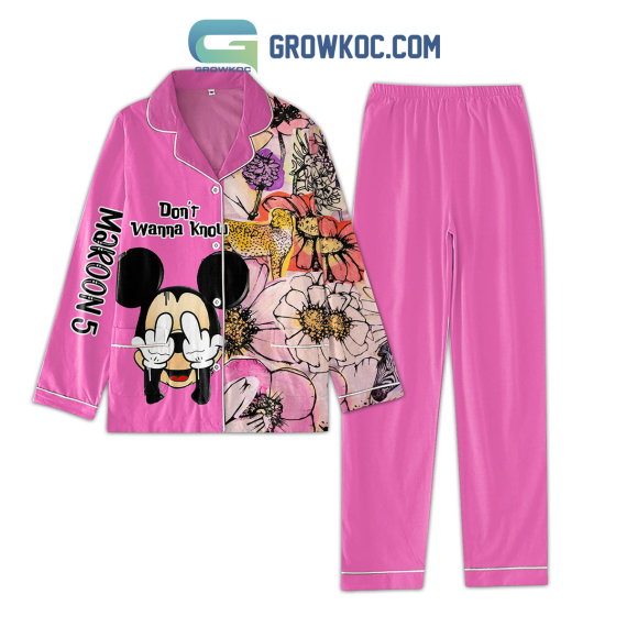 Maroon 5 Mickey Don't Wanna Know Pyjama Pajamas Set NVA