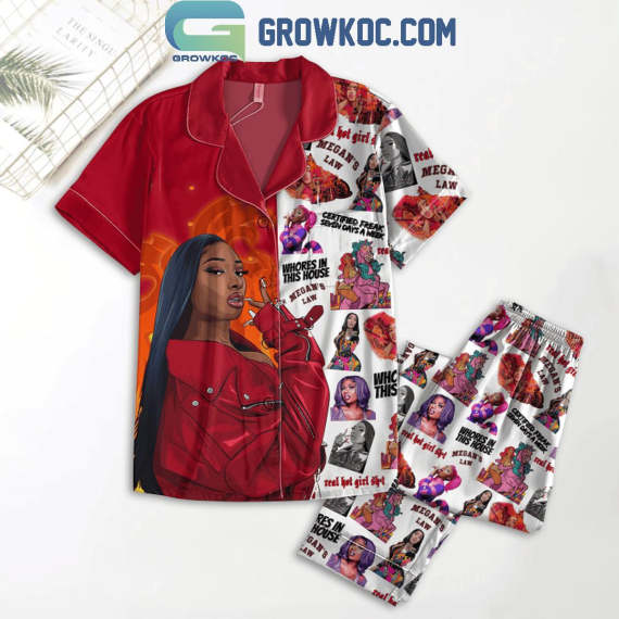 Megan Thee Stallion Who In This House Pyjama Pajamas Set NVA