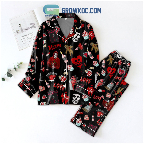 Misfits I Love You Pyjama Pajamas Set NVA