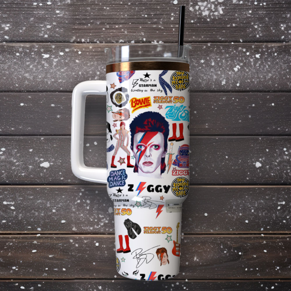 Ozzy Osbourne Music Custom  Quencher 30oz or 40oz Stainless Steel Tumbler With Handle,  Best gifts for Friend Family NVA