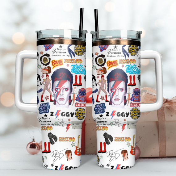 Ozzy Osbourne Music Custom  Quencher 30oz or 40oz Stainless Steel Tumbler With Handle,  Best gifts for Friend Family NVA