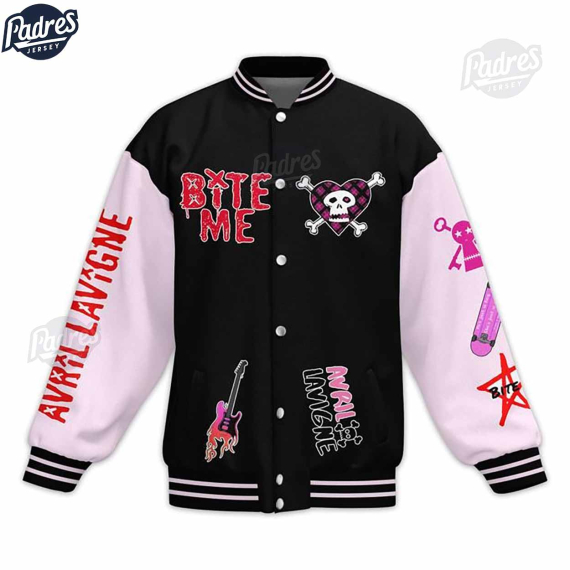 Music Avril Lavigne Bite Me Baseball Jacket HG
