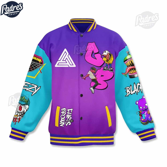 Music Chris Brown Baseball Jacket Stylish Gear For Fans HG