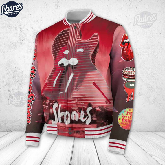 Music The Rolling Stone Band Baseball Jacket HG
