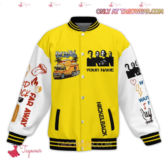Nickelback Get Rollin' Personalized HFN Baseball Jacket