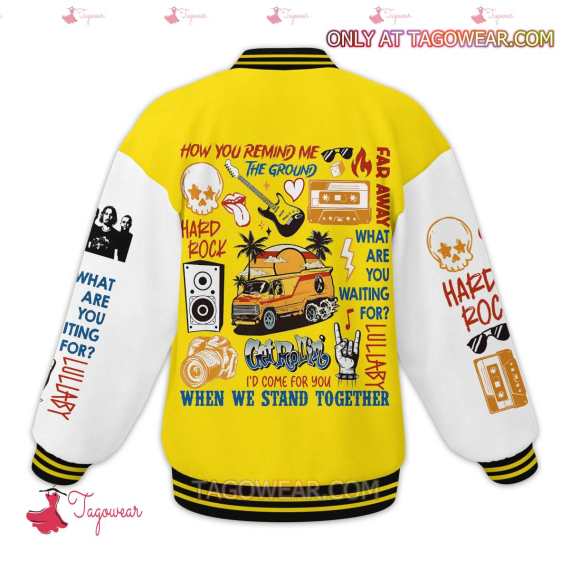 Nickelback Get Rollin' Personalized HFN Baseball Jacket