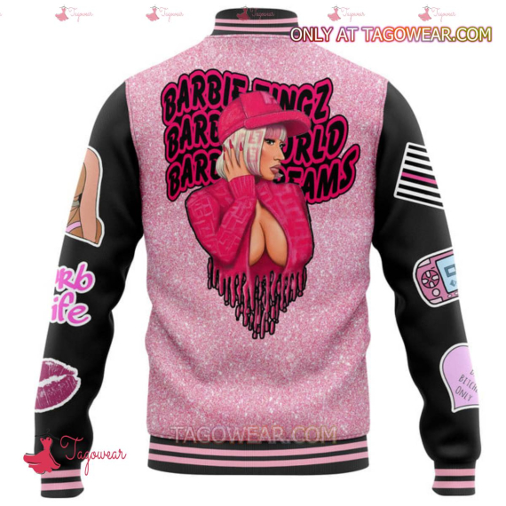 Nicki Minaj Barbie Tingz HFN Baseball Jacket