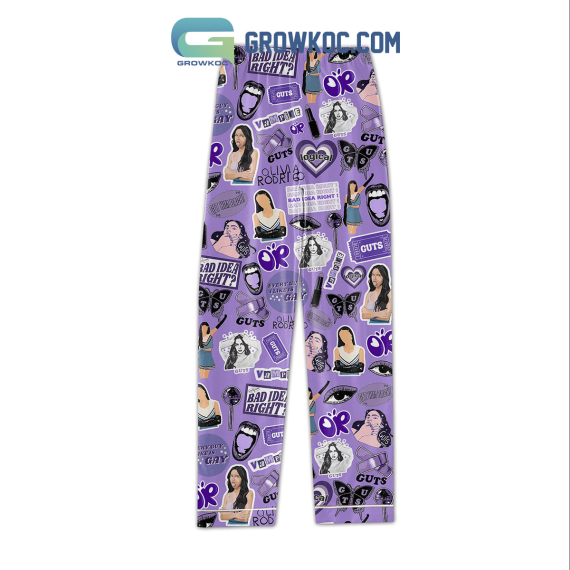 Olivia Rodrigo Purple True Love Pyjama Pajamas Set NVA