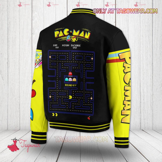 Pac man Game HFN Baseball Jacket