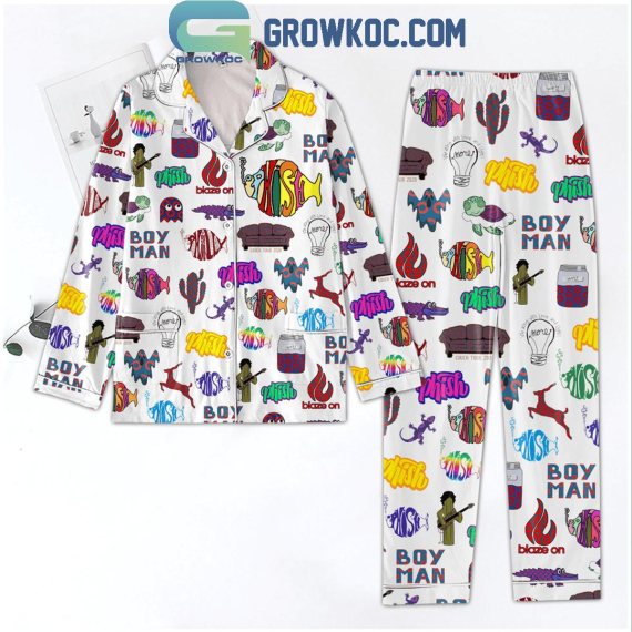 Phish Boy Man Blaze On Pyjama Pajamas Set NVA White Version