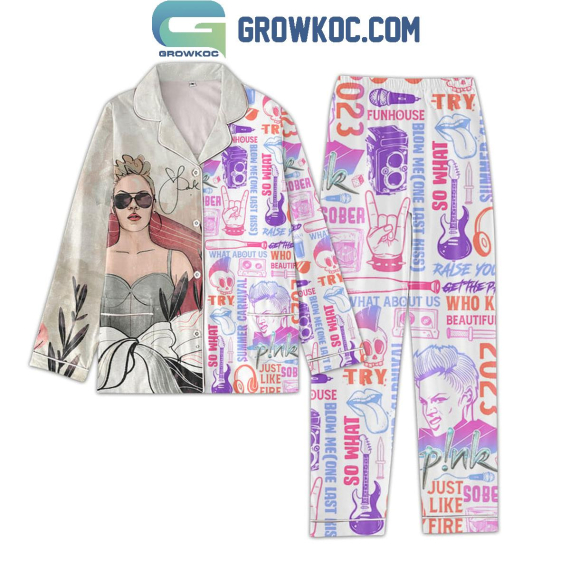 Pink Blow Me One Last Kiss Pyjama Pajamas Set NVA