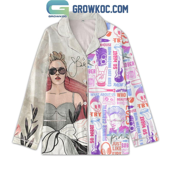 Pink Blow Me One Last Kiss Pyjama Pajamas Set NVA