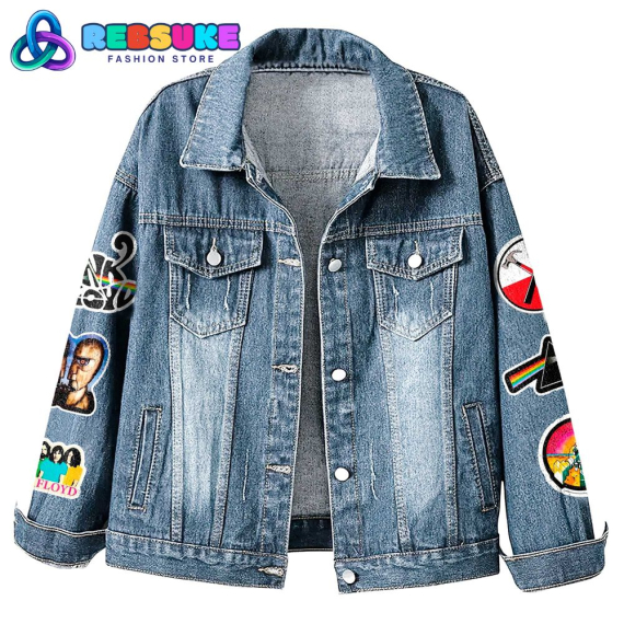Pink Floyd Band 60th Anniversary 2025  Hooded Hoodless Or Hooded Denim Jacket HG