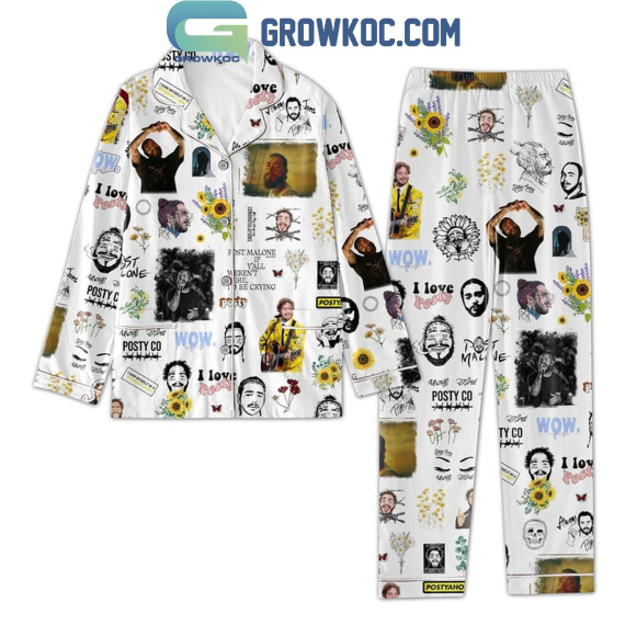 Post Malone F-1 Trillion I Love Posty Pyjama Pajamas Set NVA