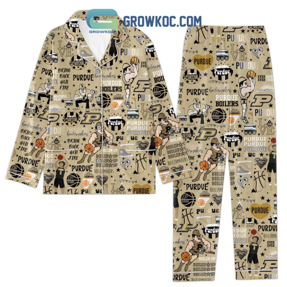 Purdue Boilermakers Basketball Pyjama Pajamas Set NVA