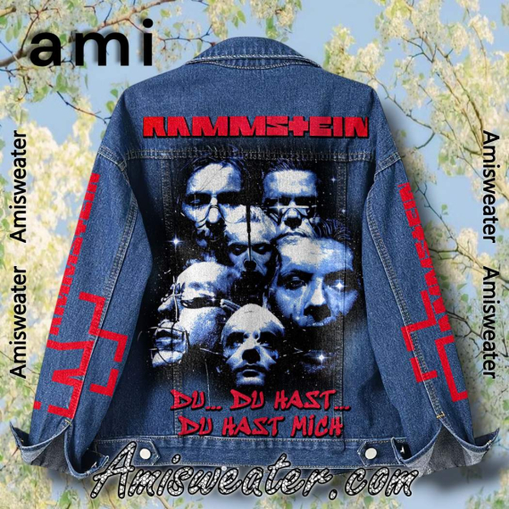Rammstein Du Hast Mich Hooded Hoodless Or Hooded Denim Jacket HG