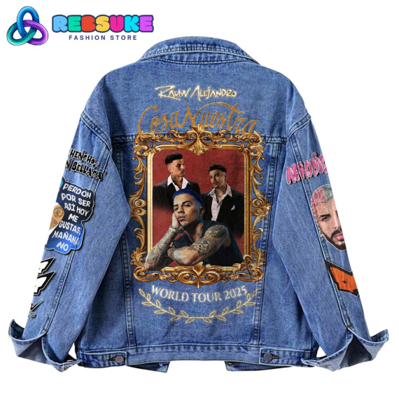 Rauw Alejandro Cosa Nuestra World Tour 2025  Hooded Hoodless Or Hooded Denim Jacket HG