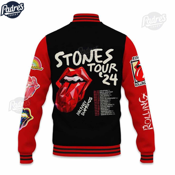 Rolling Stone Tour 2024 Baseball Jacket HG- Custom Name