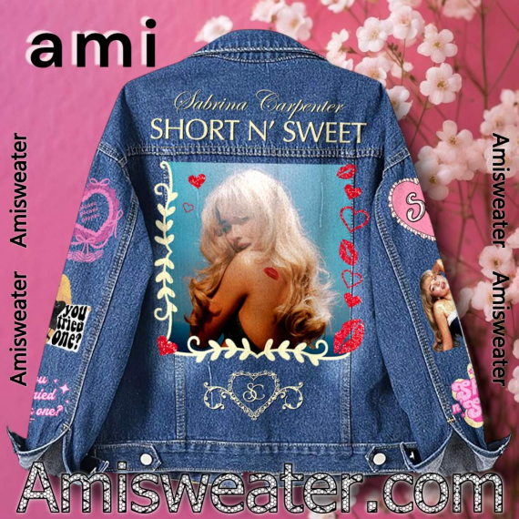 Sabrina Carpenter Short N’ Sweet Hooded Hoodless Or Hooded Denim Jacket HG