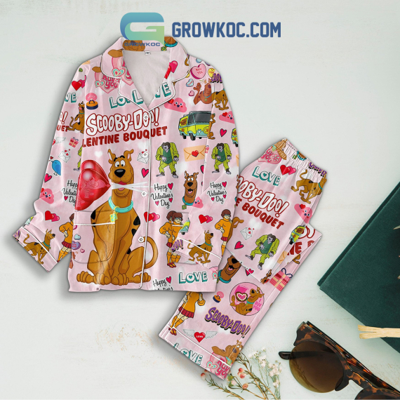 Scooby-Doo Love Bouquet Valentine Pyjama Pajamas Set NVA