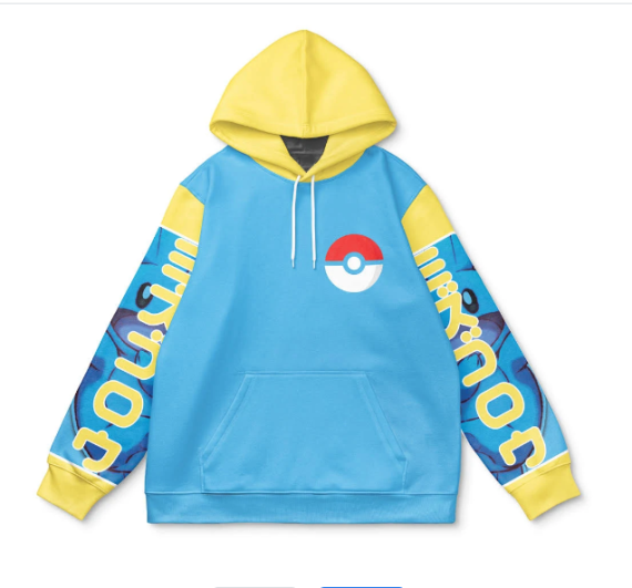 Mudkip Pokemon Streetwear Hoodie for Men Women, All Over Print Hoodie Mudkip HG