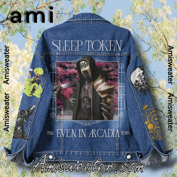 Sleep Token The Even In Arcadia Tour 2025 Hooded Hoodless Or Hooded Denim Jacket HG