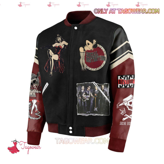 Social Distortion Life Goes By So Fast HFN Baseball Jacket