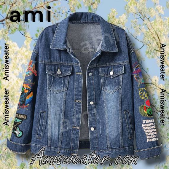 Steve Miller Band Fly Like An Eagle 2025 Tour Hooded Hoodless Or Hooded Denim Jacket HG