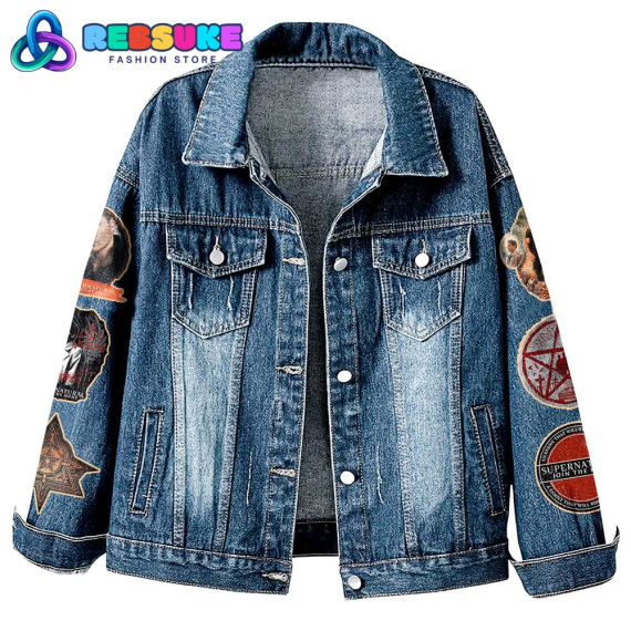 Supernatural TV Series 20th Anniversary 2025  Hooded Hoodless Or Hooded Denim Jacket HG
