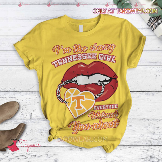 TN Volunteers I'm The Crazy Tennessee Girl Everyone Warned You About HFN Family Pajamas Set