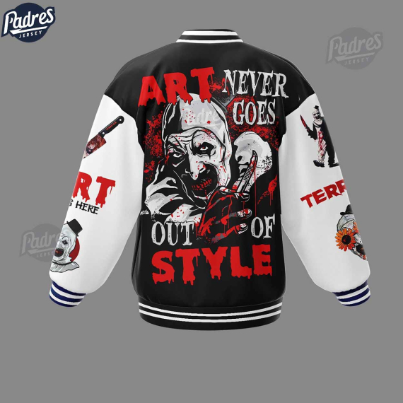 Terrifier 3 Art The Clown Baseball Jacket HG