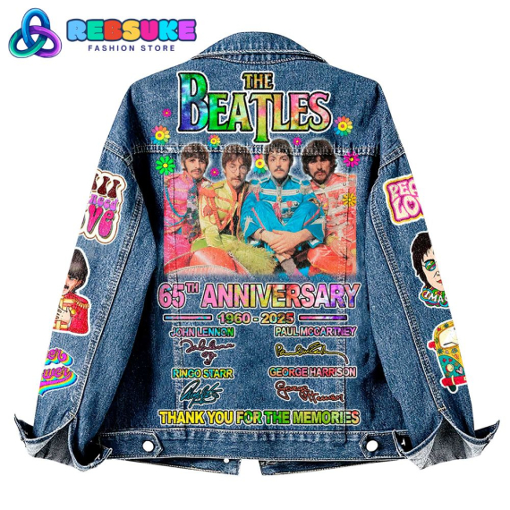 The Boatles Band 65th Anniversary 2025  Hooded Hoodless Or Hooded Denim Jacket HG