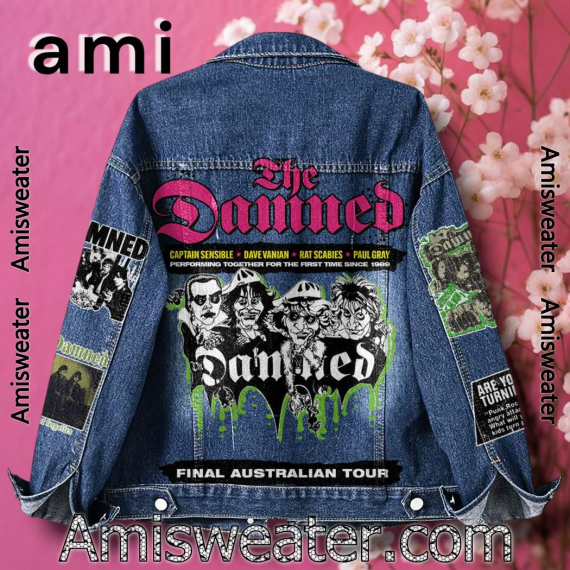 The Damned Final Australian Tour Hooded Hoodless Or Hooded Denim Jacket HG