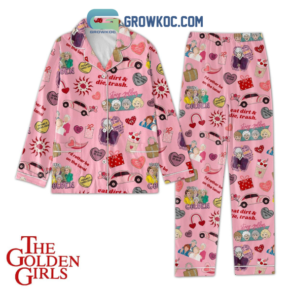 The Golden Girl Golden Valentine Fan Pyjama Pajamas Set NVA