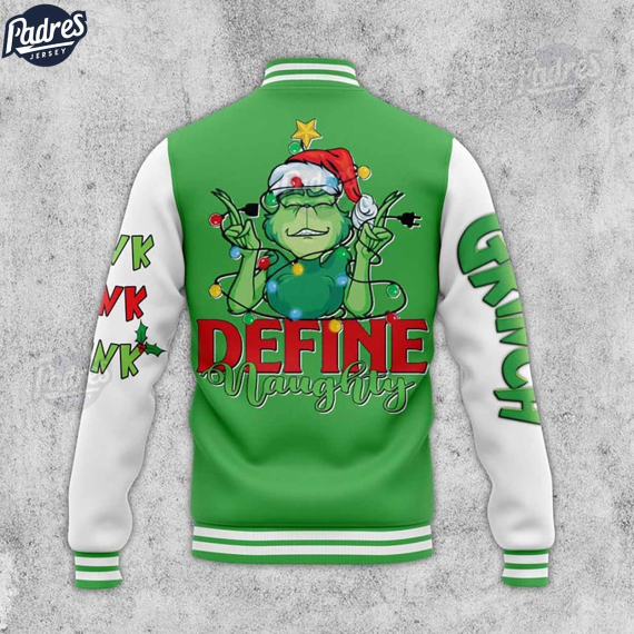 The Grinch Define Naughty Baseball Jacket HG Outfit