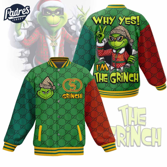 The Grinch GC Christmas Baseball Jacket HG Style