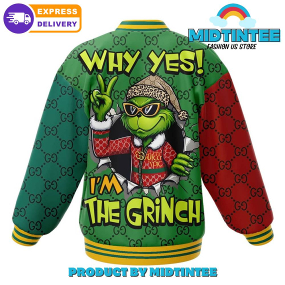 The Grinch x GC Why Yes Baseball Jacket or Bomber Jacket HG