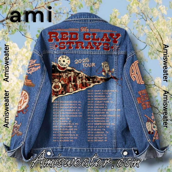 The Red Clay Strays 2025 Tour Dates Hooded Hoodless Or Hooded Denim Jacket HG