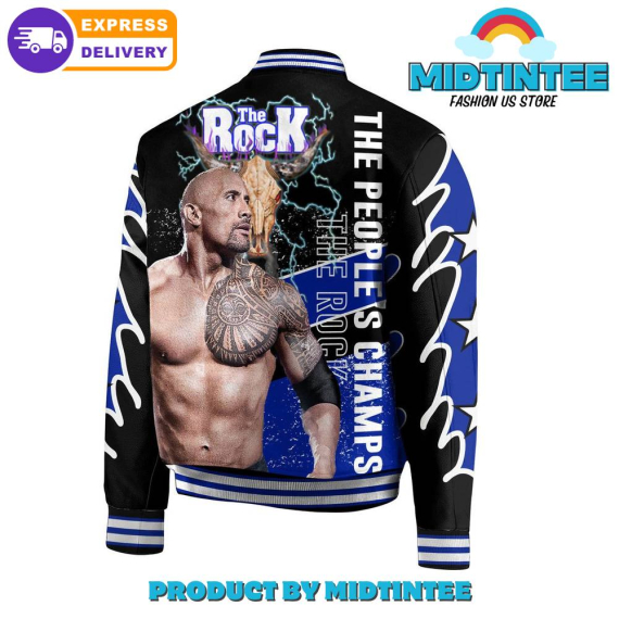 The Rock The Peoples Champ Baseball Jacket or Bomber Jacket HG