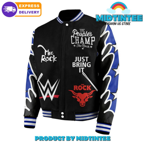 The Rock The Peoples Champ Baseball Jacket or Bomber Jacket HG