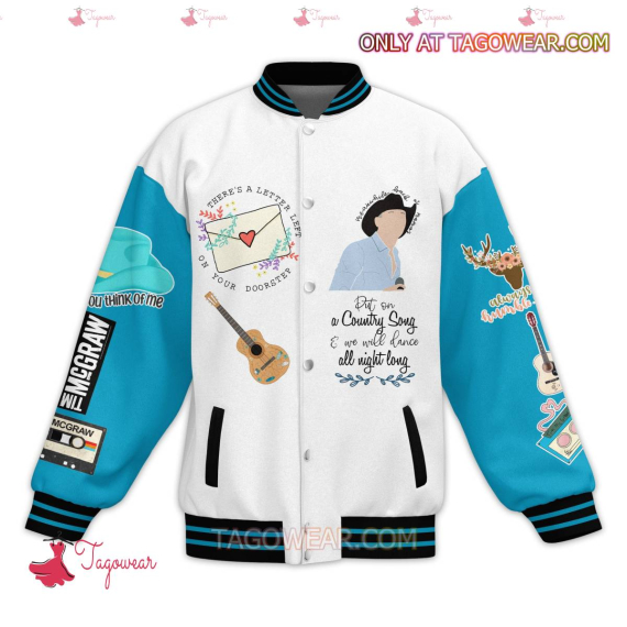 Tim Mcgraw Always Stay Humble And Kind HFN Baseball Jacket