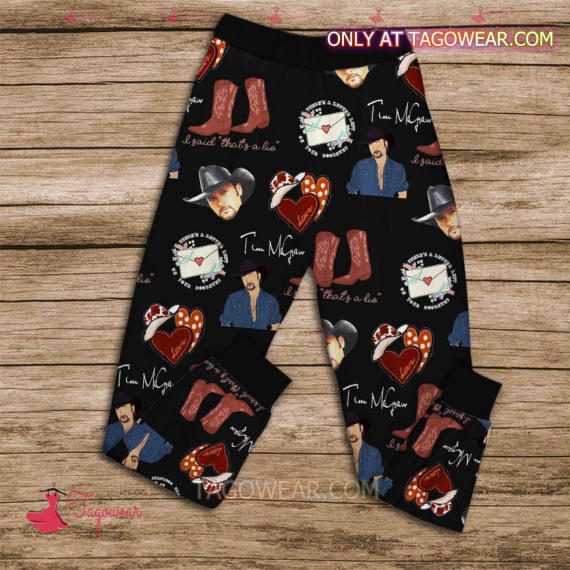 Tim Mcgraw It's Your Love It Just Does Something To Me HFN Family Pajamas Set