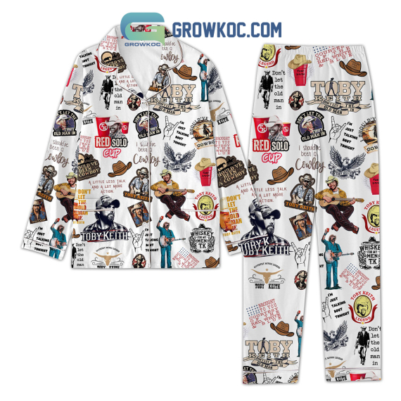 Toby Keith Been A Cowboy Fan Pyjama Pajamas Set NVA White